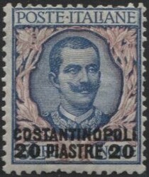 Costantinopoli 1909/11 francobolli d'Italia soprastampati, serie di 8 ...