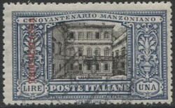 Colonie Italiane, Manzoni, 1 L. giro completo delle 4 colonie (cat. ...