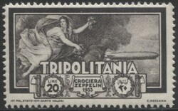 Tripolitania 1933 Crociera Zeppelin, 6 valori (N° PA 22/27 - cat. ...