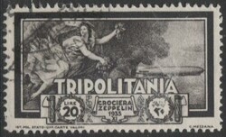 Tripolitania 1933 posta aerea, Crociera Zeppelin, 6 valori, annulli ...