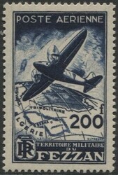 Fezzan 1948 posta aerea, emissione per il Fezzan (N° PA 1/2 - cat. ...