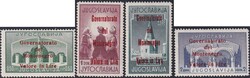 Montenegro 1942 serie di 4 valori con soprastampe in rosso, splendida ...