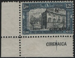 Cirenaica 1927 Milizia I°, 1,25 L. con doppia soprastampa, una ...