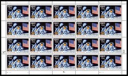 Spazio Stati Uniti francobolli con tematica spazio, foglio completo ...