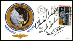 Spazio Stati Uniti APOLLO XII, busta commemorativa con firma degli ...
