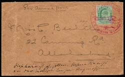 Posta aerea, busta trasportata da Henry Pequet, affrancata con un ...