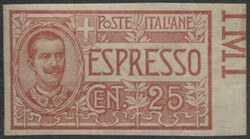Regno 1903 espresso, Effigir di Vittorio Emanuele III°, 25 C. rosso, ...