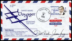 Spazio 1986 Stati Uniti, aerogramma VOJAGER SPERIMENTALE busta n° ...