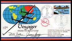 Spazio 1986 Stati Uniti MONDOGRAMMA VOJAGER I° Giro Aereo del Mondo ...