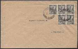 Tunisia 23 Gennaio 1933 annullo PIROSCAFO POSTALE ITALIANO GARIBALDI ...