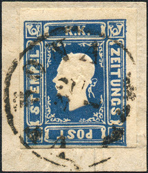4745057: Austria Newspaper Stamp 1858/59