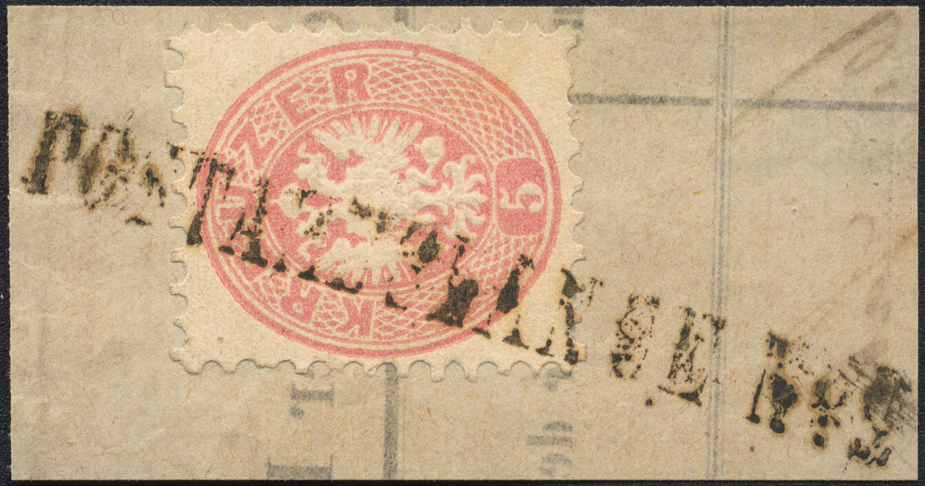 Österreich, 1863/64, ANK-Nr. 32, 5 Kreuzer, 'rot', weite Zähnung, ...