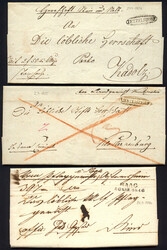 Österreich, Niederösterreich, 1820/50, Faltbriefe (5) von ...
