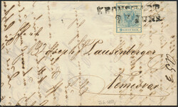 Österreich, 1850, ANK-Nr. 5 H I, 9 Kreuzer, 'blau', 23. Juni ...