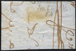 Österreich, 1850, ANK-Nr. 5 H I, 9 Kreuzer, 'blau', Magistirs P ? & ...