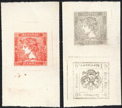 Österreich, Sperati-Fälschung, 1851/59, Fälschungsproben vom ...