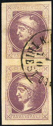 Österreich, 1867, Zeitungsmarken, ANK-Nr. 42 Ic (Paar), 1 Kreuzer, ...