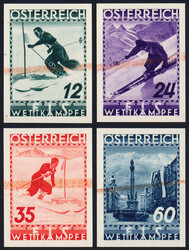 Österreich, 1936, ANK-Nr. 623 PU II - 626 P U II, 'FIS II', ...