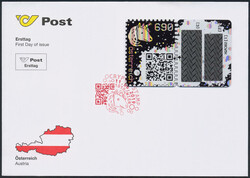Österreich, 2019, ANK-Nr. 3491, Crypto Stamp, CS 1, Einhorn, Farbe ...