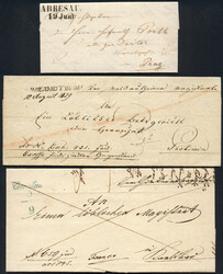 Österreich, Böhmen, 1830/47, Lot Briefe (6) mit besseren ...