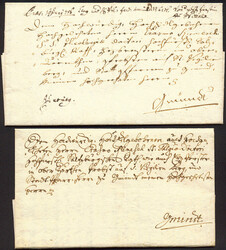 Österreich, Kärnten, 1756, 2 Briefe von der Fürstin Ludovica ...