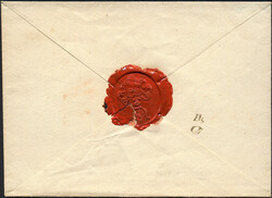 Österreich, Mähren, 1829, Briefkuvert mit handschriftlich 'Wischau' ...