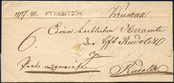 Österreich, Mähren, 1834, Amts-Faltbrief mit klarem Langstempel; 'V ...