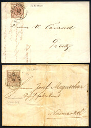 Österreich, Kroatien-Slavonien, 1850, 2 Briefe inklusive ...