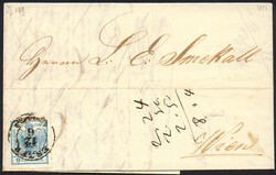 Österreich, 1850, ANK-Nr. 5 H I, 9 Kreuzer, 'blau', Magistirs P 109, ...