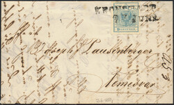 Österreich, 1850, ANK-Nr. 5 H I, 9 Kreuzer, 'blau', 23. Juni ...