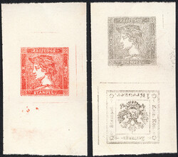 Österreich, Sperati-Fälschung, 1851/59, Fälschungsproben vom ...