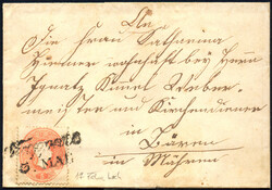 Österreich, 1860/61, ANK-Nr. 20, 5 Kreuzer, 'rot', im niedrigen ...