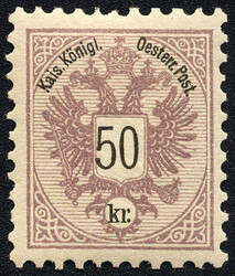Österreich, 1883, ANK-Nr. 49 b, 'Doppeladler', 50 Kreuzer, ...