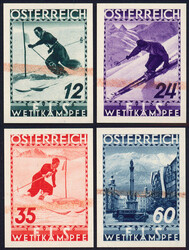 Österreich, 1936, ANK-Nr. 623 PU II - 626 P U II, 'FIS II', ...