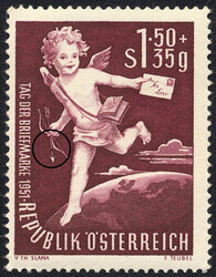 Österreich, 1952, ANK-Nr. 988 I, 'Tag der Briefmarke 1951', ...