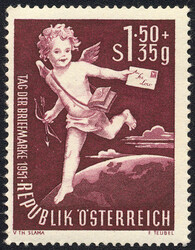 Österreich, 1952, ANK-Nr. 988 I, 'Tag der Briefmarke 1951', ...
