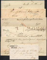 Österreich, Böhmen, 1830/47, Lot Briefe (6) mit besseren ...