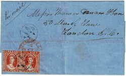 1873 outer wrapper to London, ex the Duncan correspondence, endorsed ...
