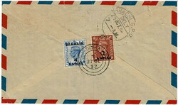 1952 cover sent air mail to Radio Pakistan, Karachi, with, on the ...