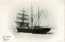 1907 unused picture post card of the S. Y. Nimrod in Floe Ice, the ...