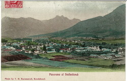 1909 picture post card of Stellenbosch to New Zealand with a 1d stamp ...