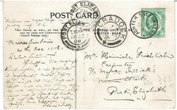 1908 picture post card to Port Elizabeth with a ½d tied by a superb ...
