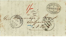 MEXICO. 1864 letter to New York that has a fine strike of the black ...