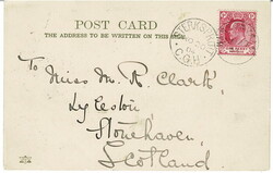 1904 picture post card to Stonehaven, Scotland, with a 1d cancelled ...