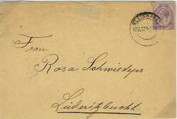 1921 cover to Luderitzbucht franked with a 2d tied KLEINKARAS 10 DEC ...
