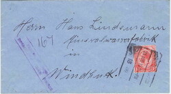 1915 censored cover used internally to Windhuk with a South African ...