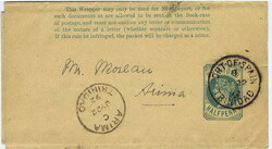 1892 ½d newspaper wrapper cancelled PORT OF SPAIN JY 22 92. A good ...