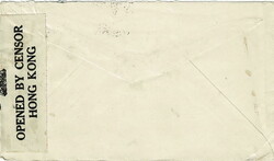 1940 censored cover to Sweden with a 25c cancelled by an indistinct ...