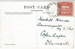 1907 picture post card to DENMARK with a 1d cancelled TULAGI 16 NO ...