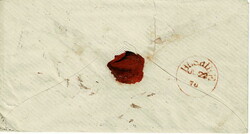 BUSHIRE. 1870 incoming cover from India with a 1a cancelled BOMBAY 9 ...